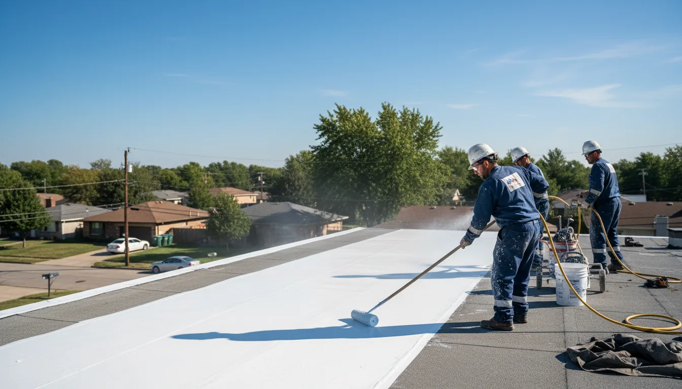 Commercial roof coating in Linville, VA near me
